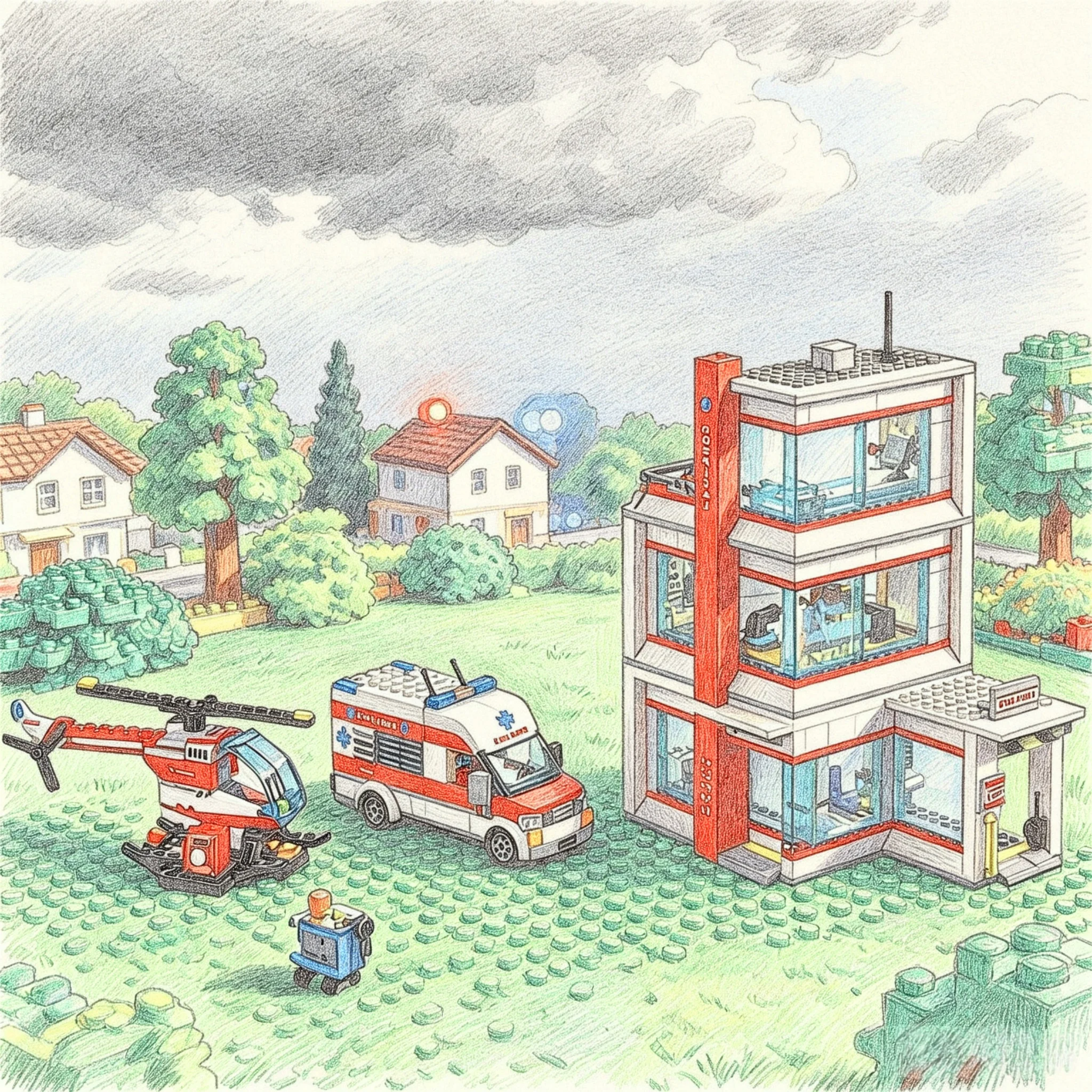 

Wholesale hot-selling high-detail MOC building blocks, building series, fire-fighting building blocks, city model toys, gifts
