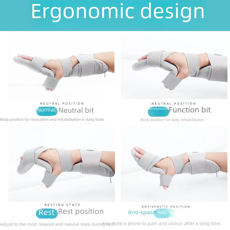 Dedo Straightening Board, fixação do pulso, correção da mão, Hemiplegia Stroke, Five Finger Rehabilitation, Tr