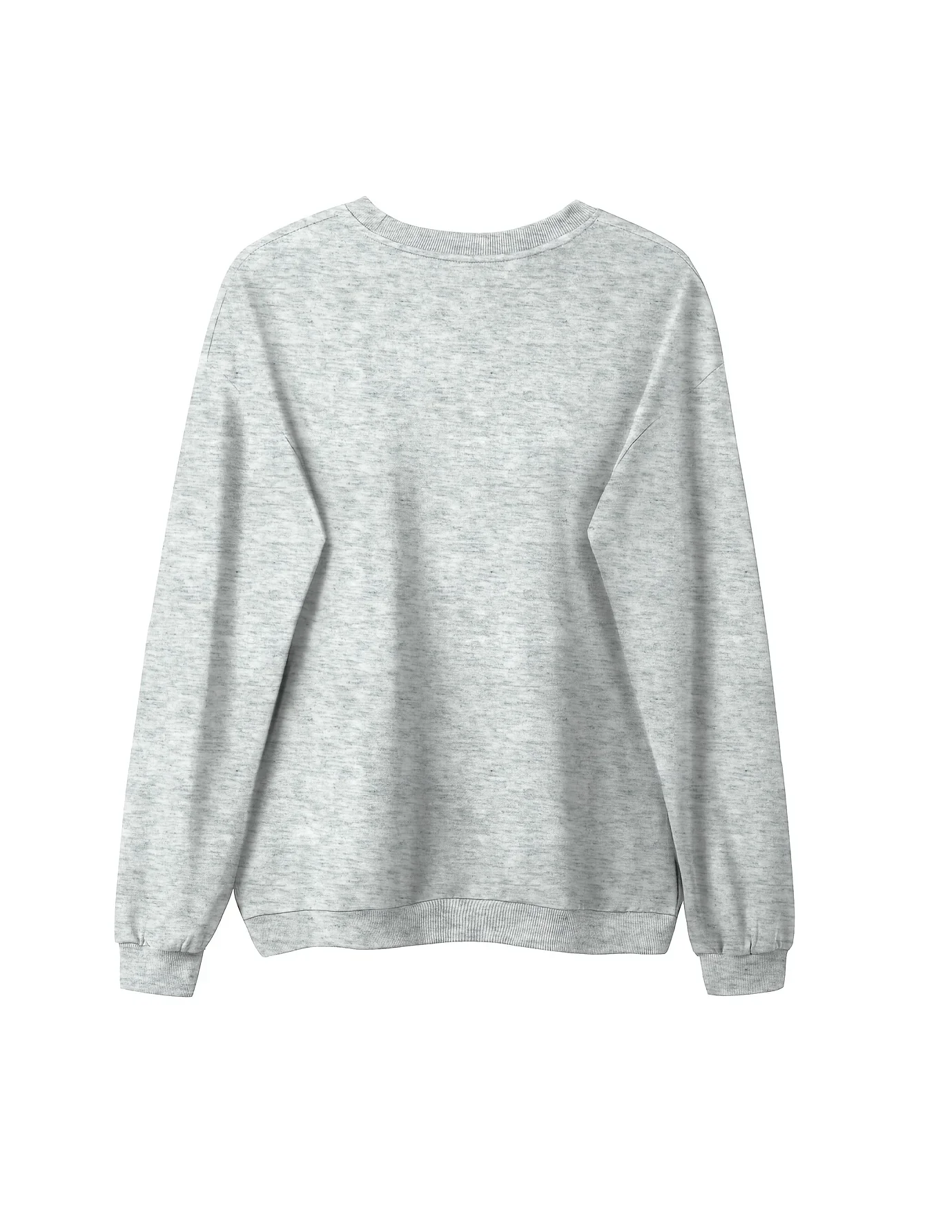 Maglione girocollo senza cappuccio al 100% con stampa floreale a forma di cuore ad acquerello, maglione casual a maniche lunghe stile retrò da donna