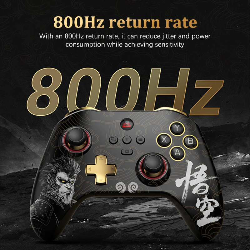 1szt Black Myth Wukong Wireless PC Gamepad Bluetooth Computer Game Controller For Steam For Switch Three AI Mode For Racing FPS