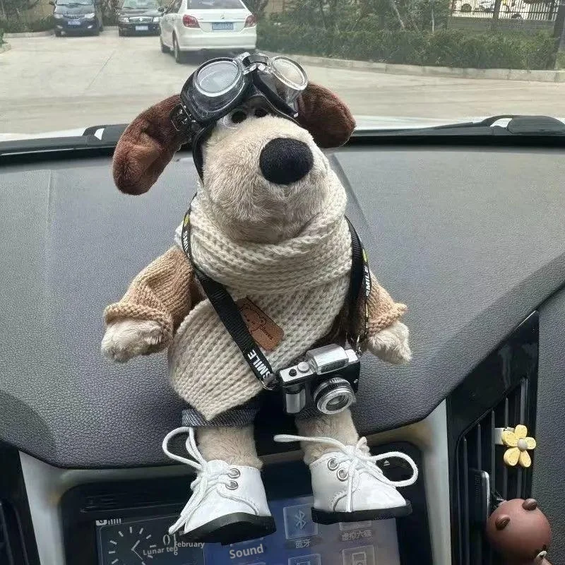 Pilot Bear Plush Toy Cute Aviator Stuffed Animal Doll Soft Plush Keychain Backpack Charm Gift For Boys Girls Birthday