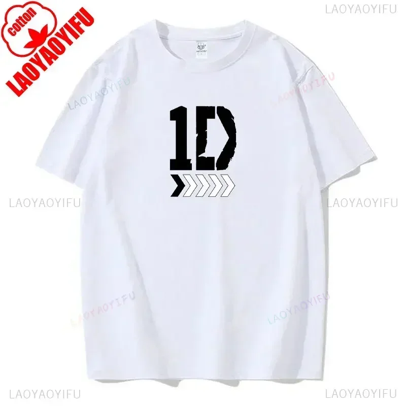 I Love One Directions Print T-Shirts Rapper Short Sleeve T Shirt Vintage Singer Tops Summer Cotton Hip Hop Men Women Tee-shirts