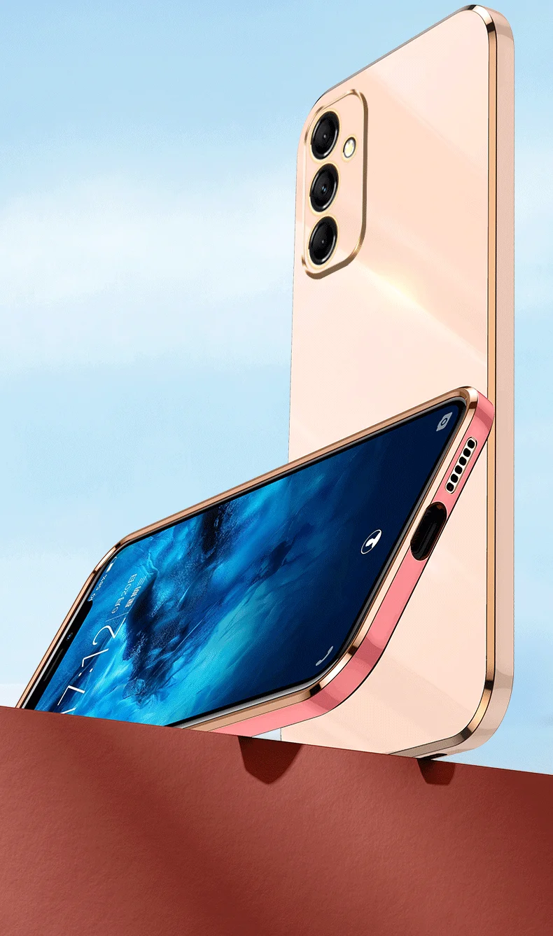 Luxuriöse 6D-Plating-Hülle für Samsung Galaxy A25 A55 A15 A35 A33 A37 A57 A56 A36 A26 A16 A54 A34 A13 A32 A17 A24 5G 4G Softcover – Detail 17