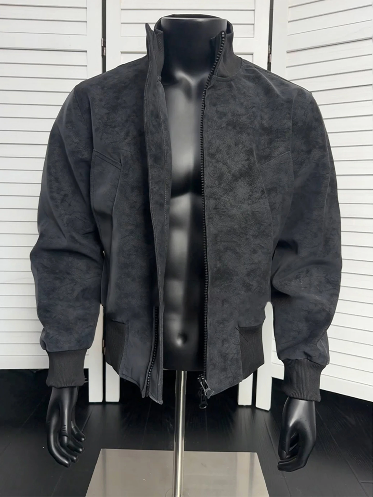 

Мужская кожаная куртка Bla Tie-Dye Biker Jaet в американском рабочем стиле, свободного кроя, молодежная, ветрозащитная, на молнии