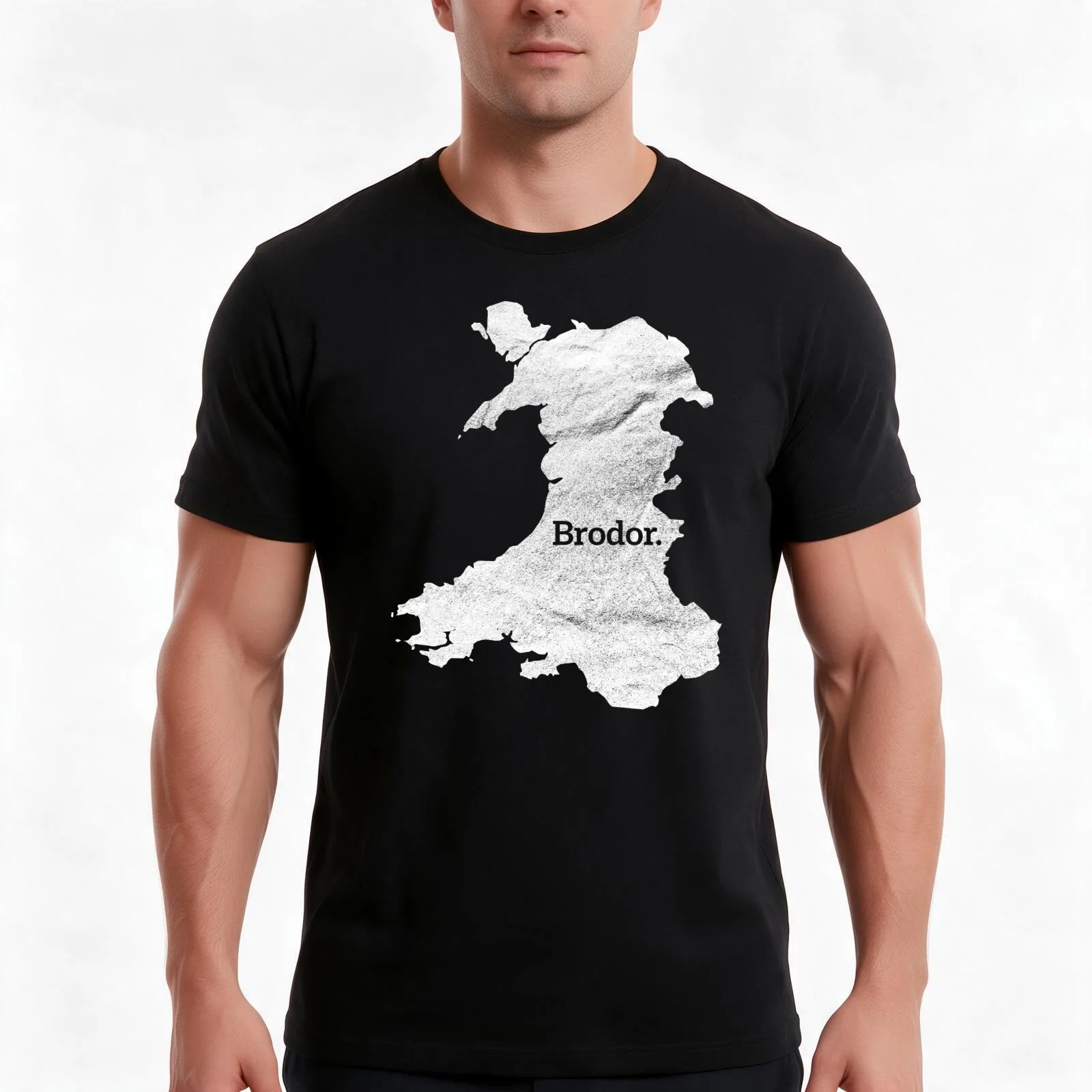 Brodor Cymru, Native, Map of Wales, Welsh, Cymraeg T-Shirt, Summer Casual Cotton Tee, Oversized Streetwear Tops, 100% Cotton