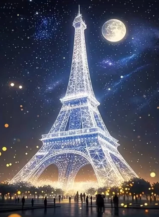 500 PCS Jigsaw Puzzle Eiffel Tower Scenery Perfect for DIY Creative Fun with Family,Gift ,teasing Toy