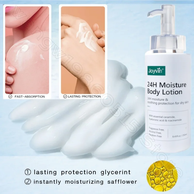 24h Long-lasting Moisturizing Niacinamide Body Lotion Moisturizing and Brightening Skin Tone Improving Dull Body Lotion 250ml