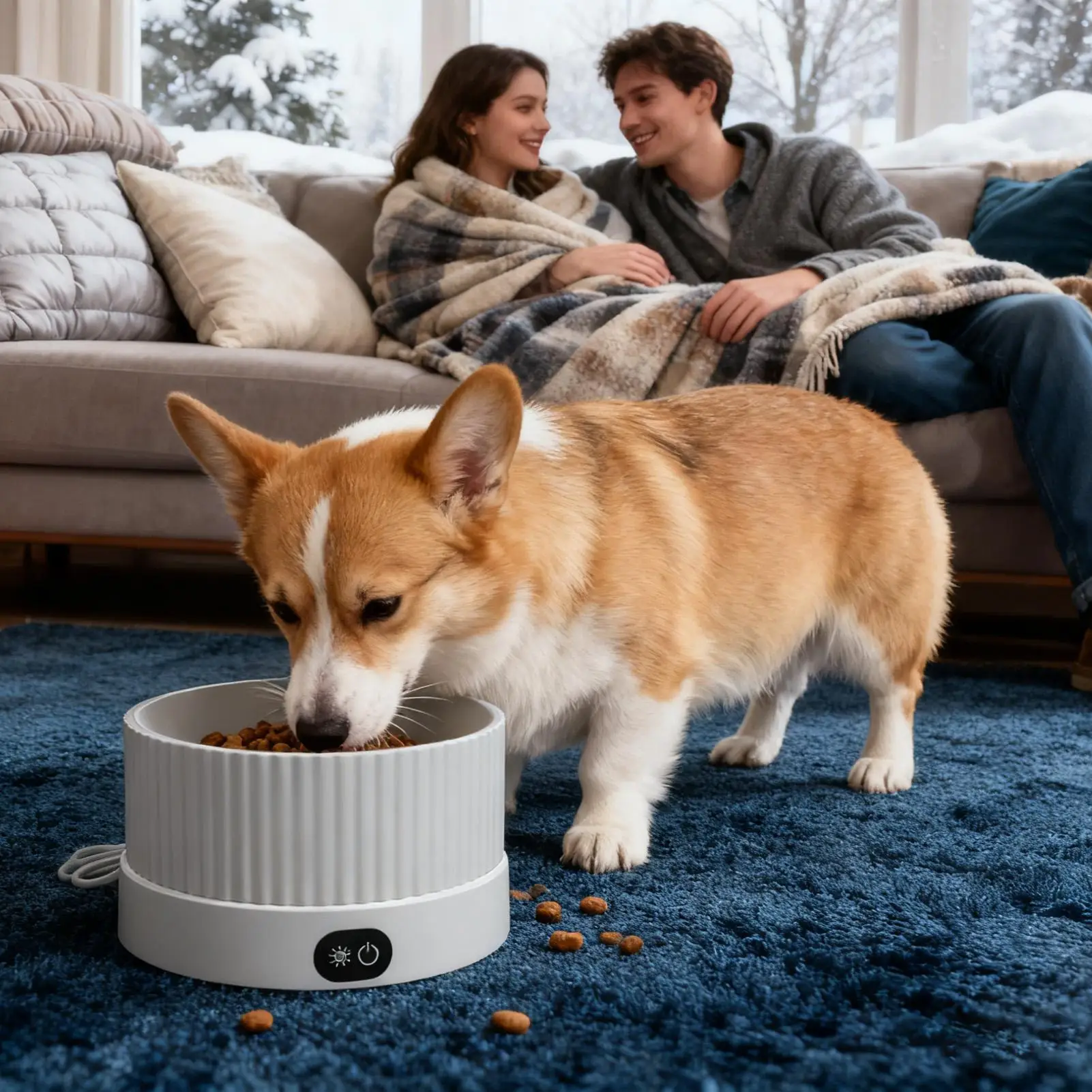 

Миска для воды с подогревом для кошек, 3-уровневая миска для воды с подогревом для домашних животных, согревающая поилка для котенка, для квартиры, в помещении, на открытом воздухе, зимний дом
