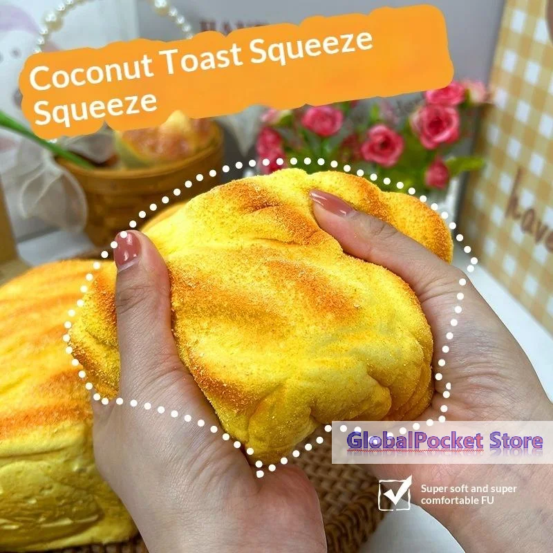 [TG823]Soft Squeeze Ornament That Is Slow Rising Simulation Toast Donut Bread Toy For Kids Adults Stress Relief Desktop Decor