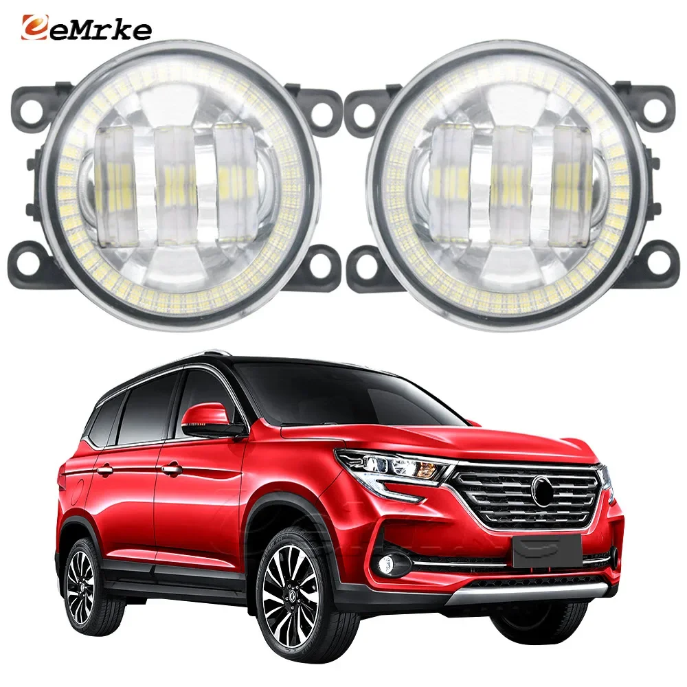 

LED PTF Daytime Running Light Car Fog Lights Assembly Angel Eyes DRL Halo Driving Lamp for Dongfeng Forthing T5 2020 2021 2022