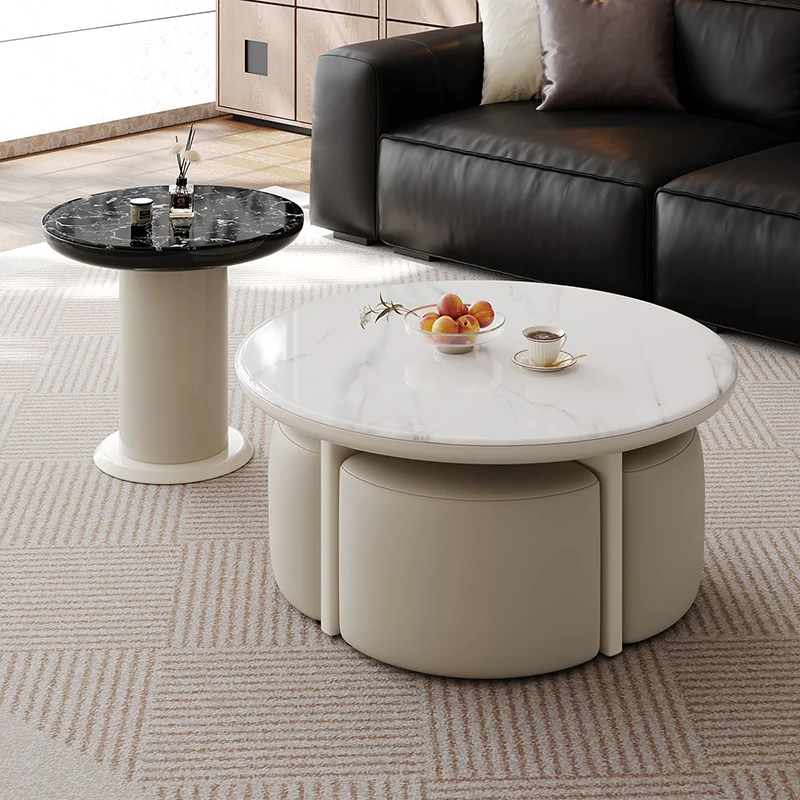 

Modern Design Coffee Tables Multifunction Premium French Aesthetic Coffee Tables Trendy Elegant Table Basse Salon Furniture