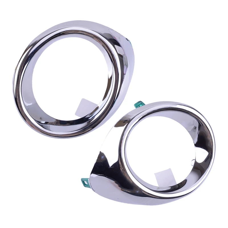 Car Fog Lamp Cover Fog Lamp Bezel (LH+RH) 81482-33050 81481-33040 For LEXUS ES300H ES350 2013-2015 Silver ABS 2 PCS