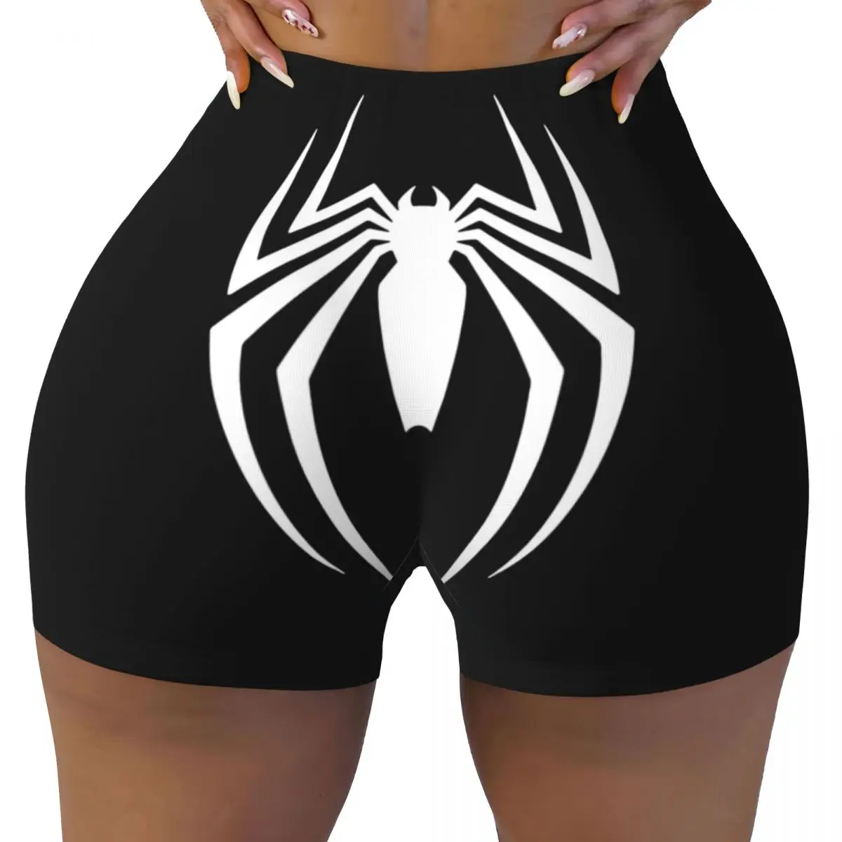 Custom Spider Workout Volleyball Biker Shorts for Women Gym Yoga Shorts