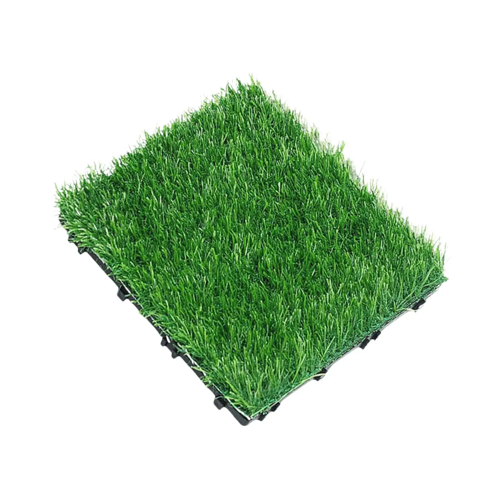 Artificial Grass Turf Tile Fake Grass Flooring Mat Flooring Decor Pad Interlocking for Wedding Patio Indoor Outdoor Garden