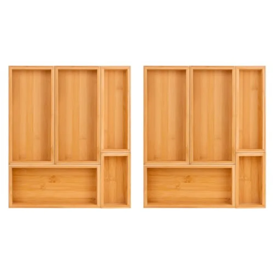 

bamboo drawer organizer Setexpandable drawer dividers wooden storage organizers drawer organizers for kitchen bathroom flatware