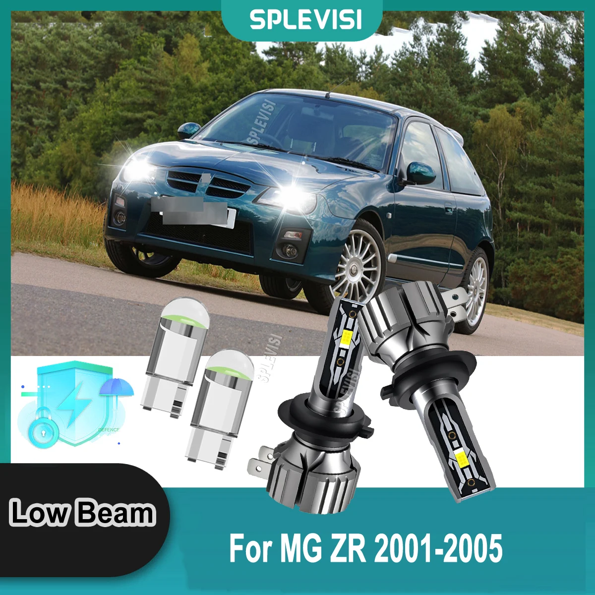 

H7 499 LED White Headlight Low Bulbs Conversion Lamp- Restore Your Brilliant Car Lights For MG ZR 2001 2002 2003 2004 2005