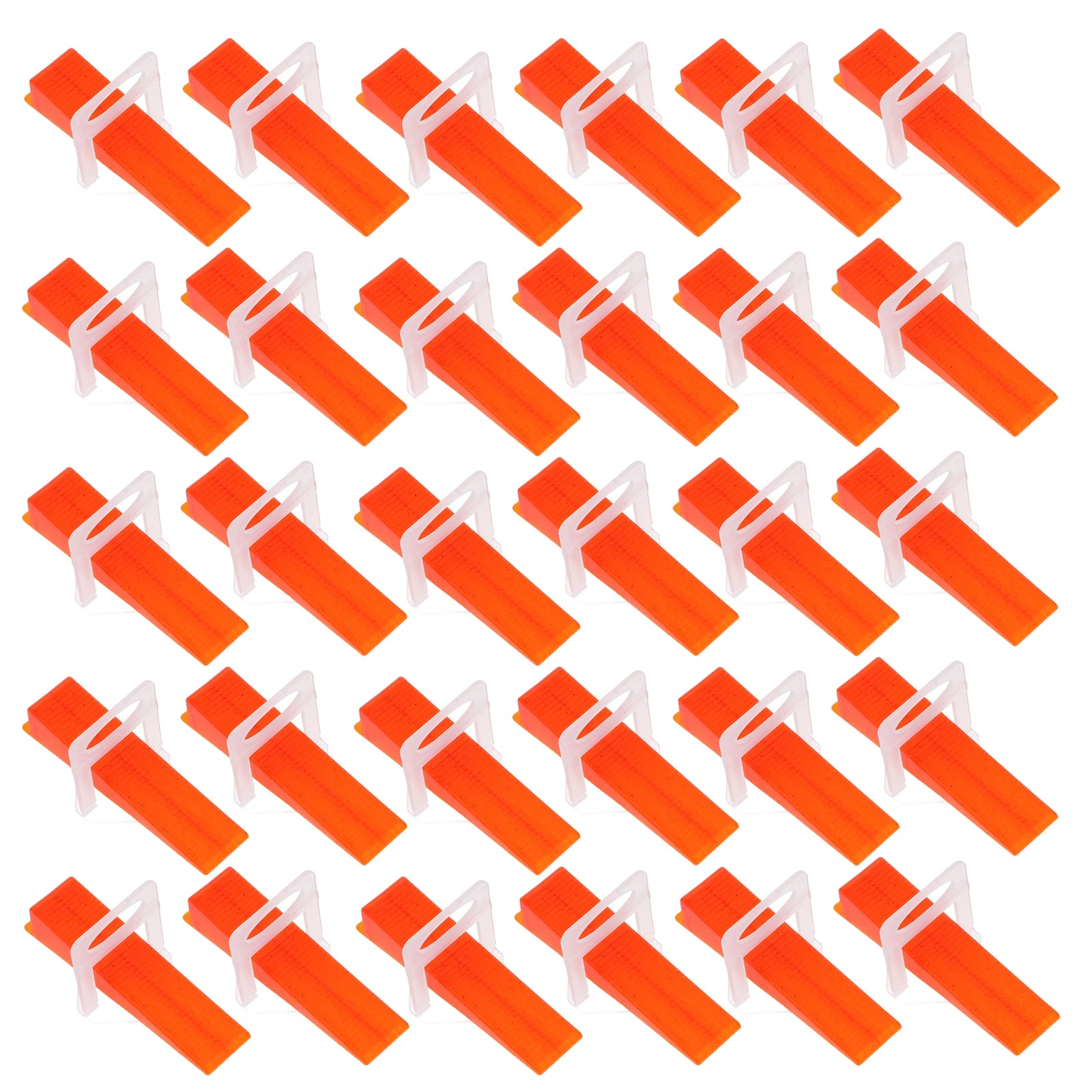 

200pcs Tile Leveling Clips Wall Floor Tiles Installation Tools Red Wedges Uniform Spacing Durable PP Suitable Various