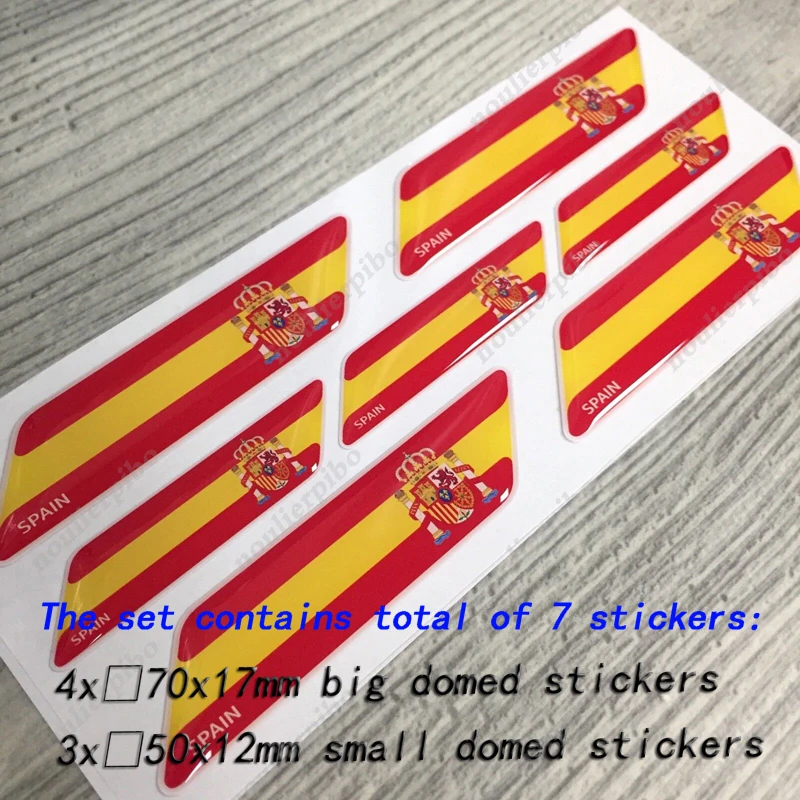 

Spain Flag 3d Epoxy Dome Badge Car Sticker Car Tuning Motorcycle Decoration Trolley Case Laptop Mobile Phone Vinyl Decal