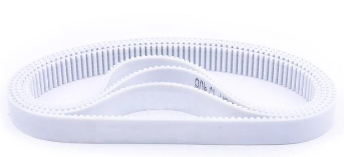 T10-1420mm 15mm Width White PU Polyurethane Steel Wire Synchronous Timing Belt