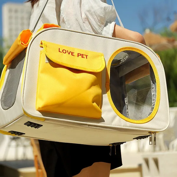 

Pet Outing Portable Cat Dogs Handbag Summer Breathable Carrier Travel Puppy Kitten Single Shoulder Bag Pet Carrying Bag Supplie