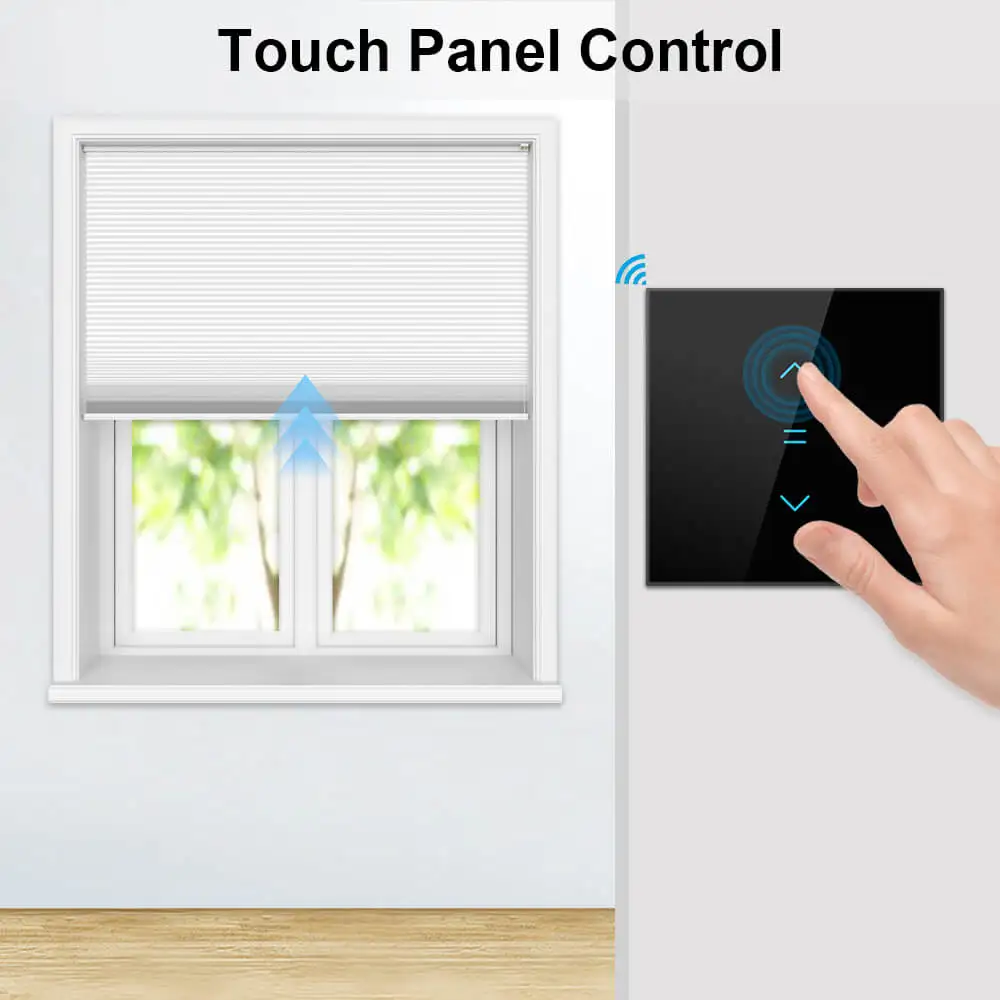 LoraTap Tuya Smart Life WiFi curtain & blind switch — motorized roller shutter control with Alexa/Google voice support 5