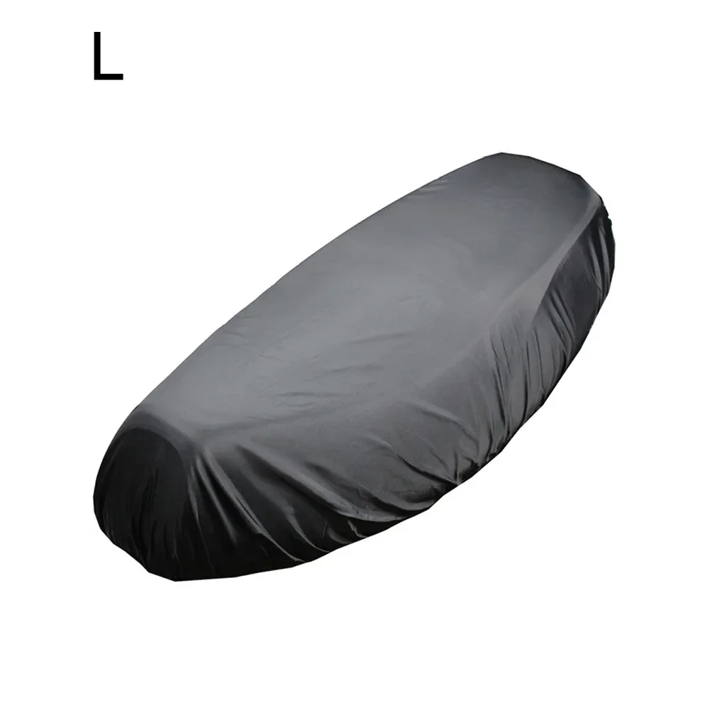 Motorcycle Rain Seat Cover Flexible Waterproof Saddle Cover Black 210D Oxford Cloth Cushion Protection Cover For Motorcycle