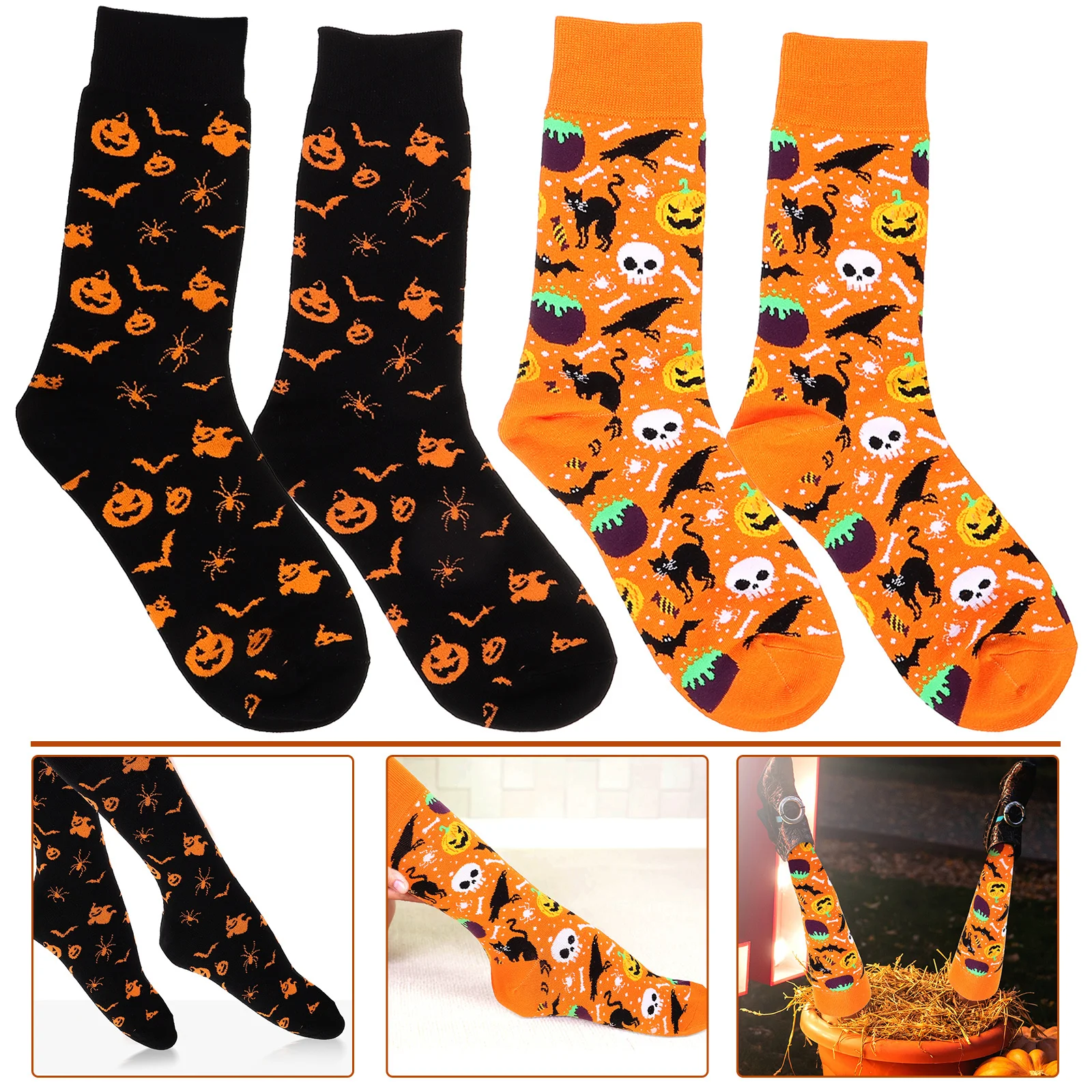 Knee Stockings Halloween For Women Men Long High Socks Party Carnival Festival Costume Thigh High Stockings For Girls