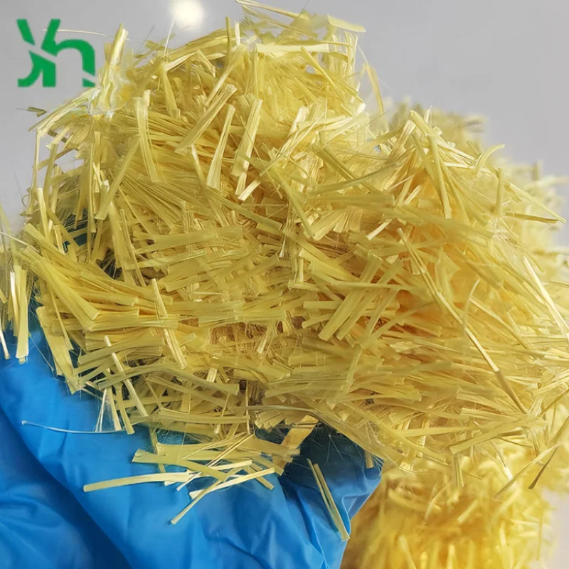

12mm Kevlar aramid cut fibers,high temperature resistant,used for construction composites and industrial reinforcement materials