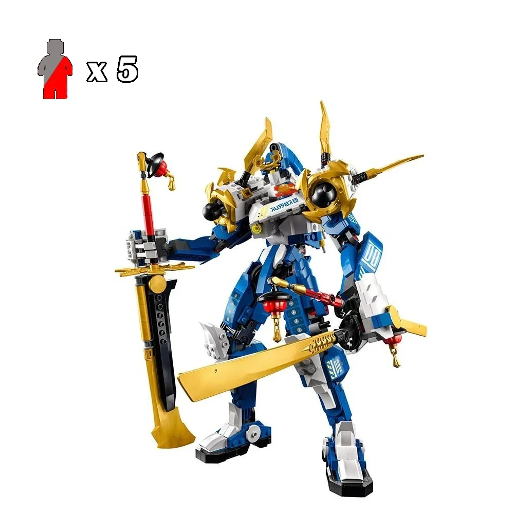 In Stocks New 831Pcs Jay's Titan Mech Building Blocks 71785 Bricks with Figures Adult Toys for Children Gifts