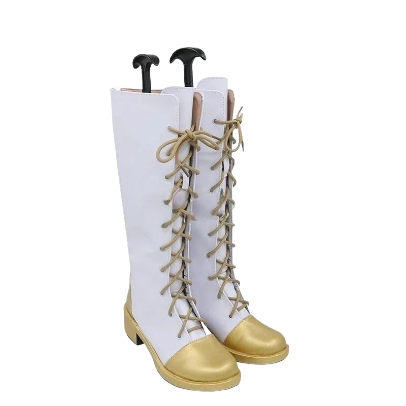 

Обувь для косплея Demon Slayer Kanao Tsuyuri, индивидуальная аниме-обувь из золотого материала для косплееров, аксессуар для косплей-костюма на конвенции