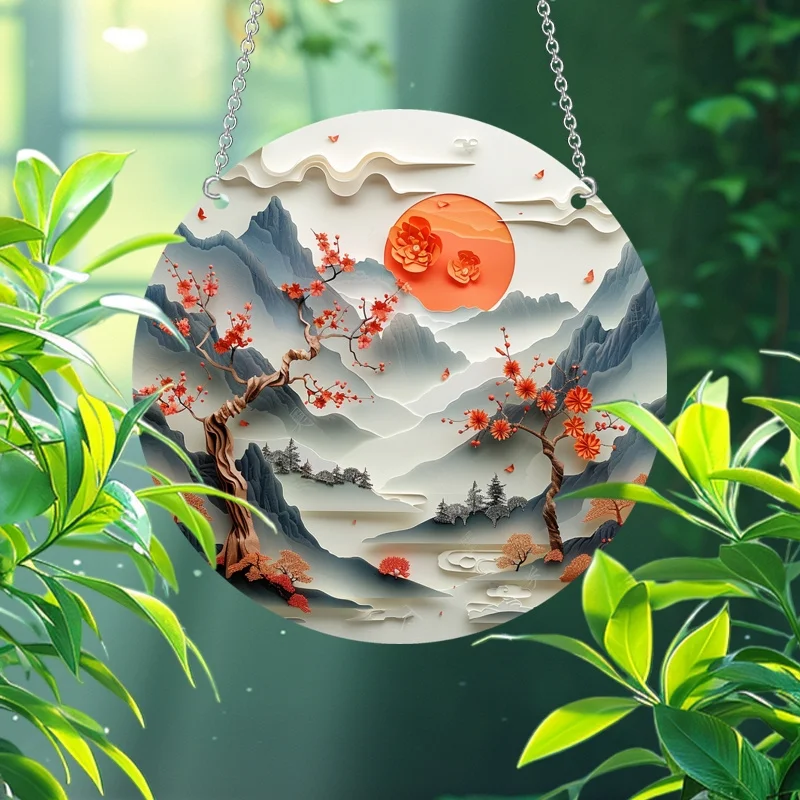 Acrylic Catcher - Waterfall Landscape Design, Perfect for Garden, Home and Party Decorations, Holiday Decorations image 3