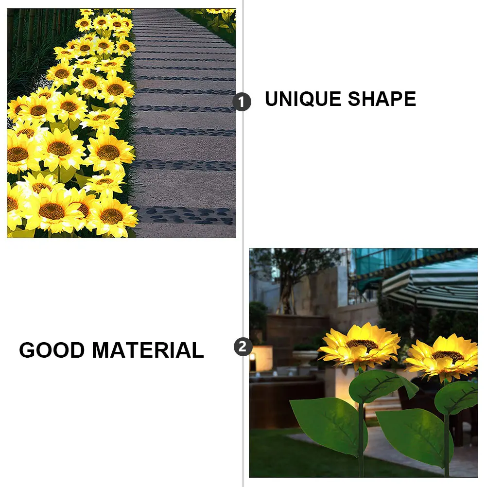 

Solar Sunflower Lamp ABS Plastic Stainless Garden Decoration Waterproof IP55 Energy Saving Outdoor Lights