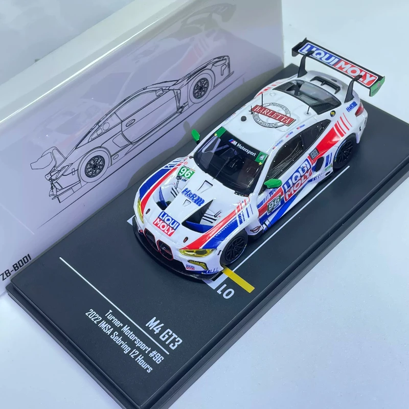 In Stock 1:64 New Product M4 GT3 96th Race, Alloy Cast Static Car Model, Limited Edition, Gift, High-end Decoration