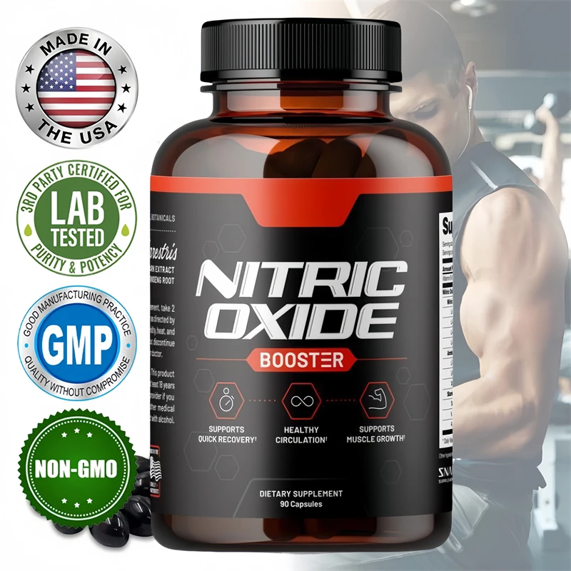 

Nitric Oxide Supplements L-Arginine Boost for Increase Energy,Enhance Performance for Workouts Men Muscle Builder Capsules