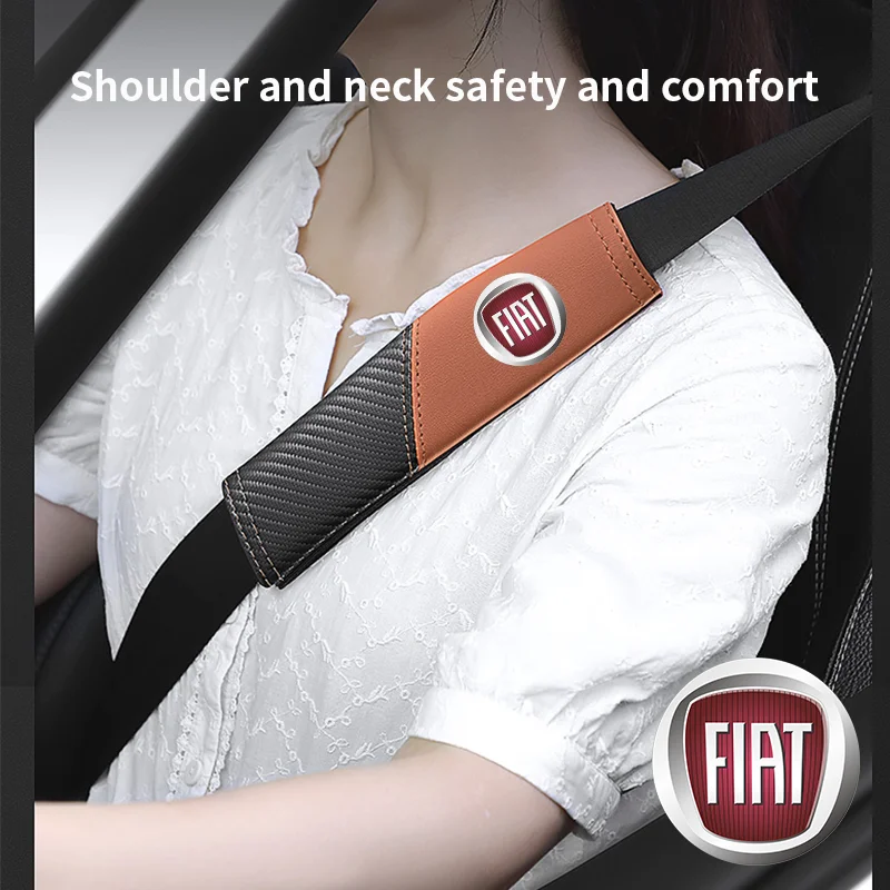 

1Pcs car seat belt cover shoulder pad interior accessories for Fiat 500 Boyue Feiyue Pengduo Lingya Car Accessories