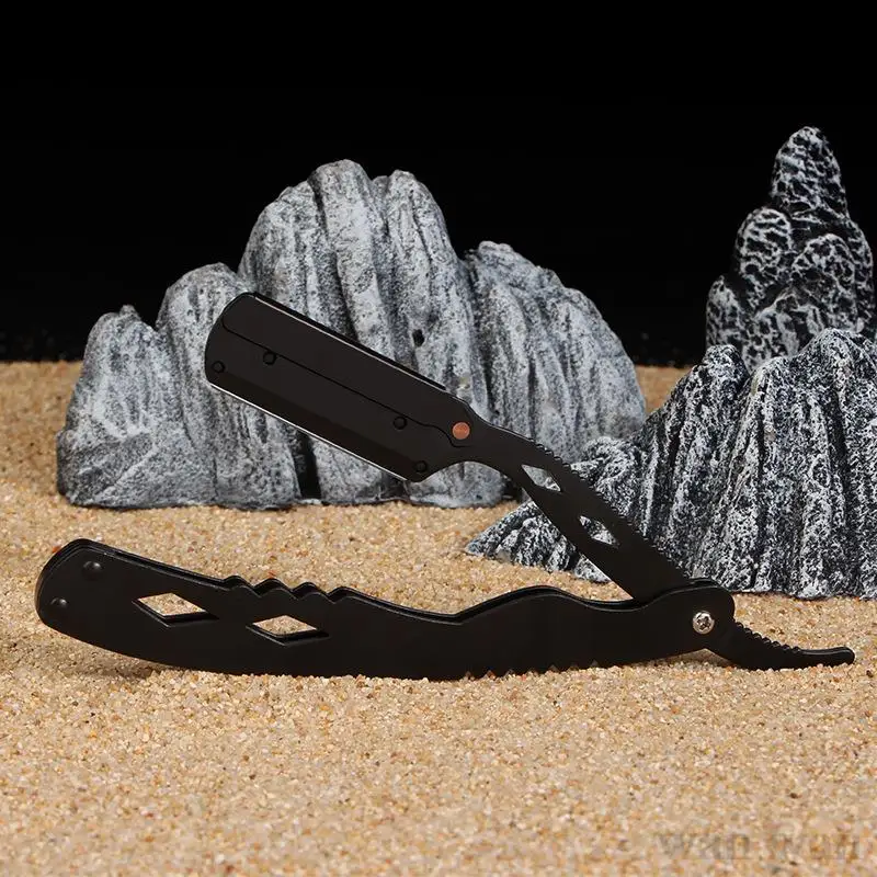 

Новый стиль, бритва с прямыми краями из нержавеющей стали, ручная складная бритва, острое лезвие для бритья, парикмахерская, мужской триммер для бороды Y1027