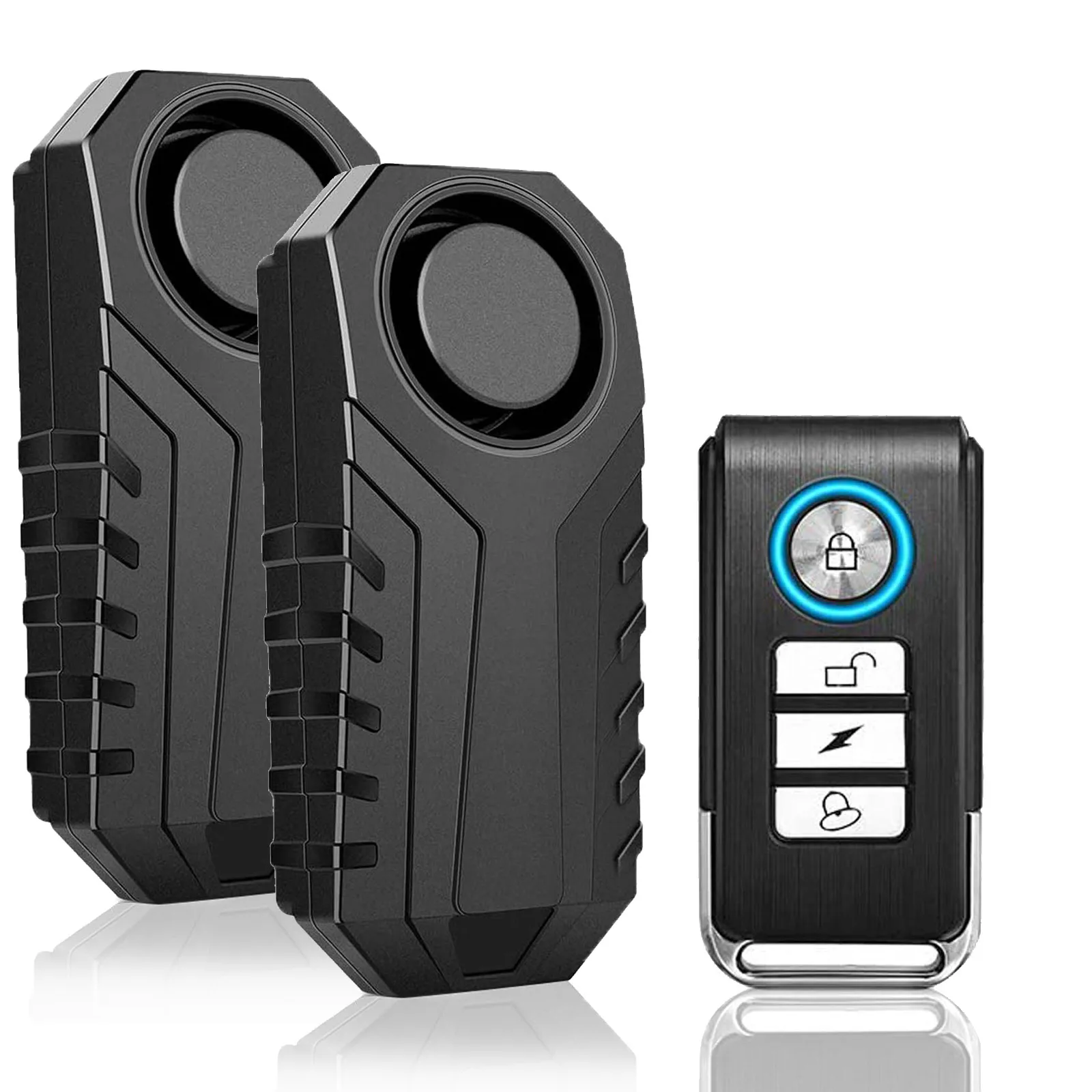 Wireless Vehicle Burglar Alarm With Remote Control Can Be Paired With Multiple Remotes IP55 Waterproof Suitable For Bikes Etc