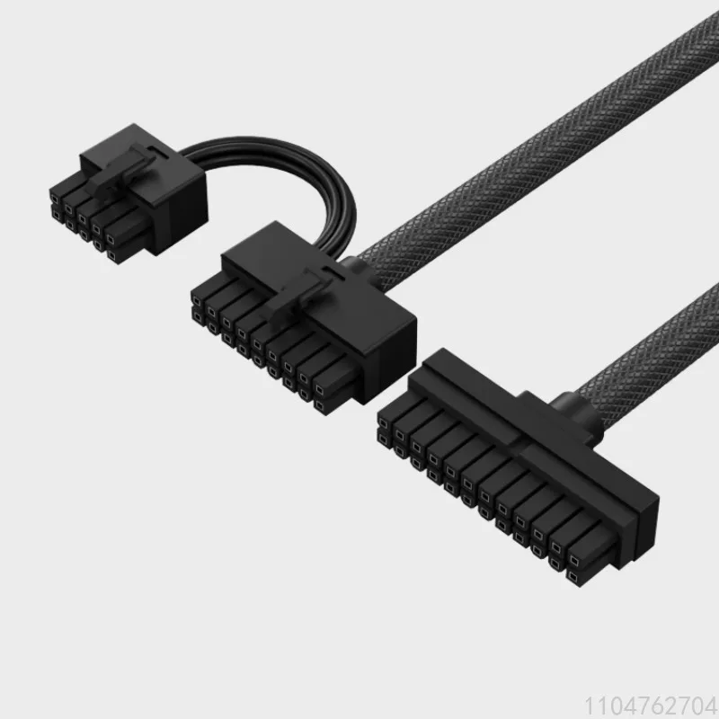 

Straight Connector 24PIN PC Motherboard Cable - Ultra-Soft Textured Full Modular One-Cable Power Supply Line