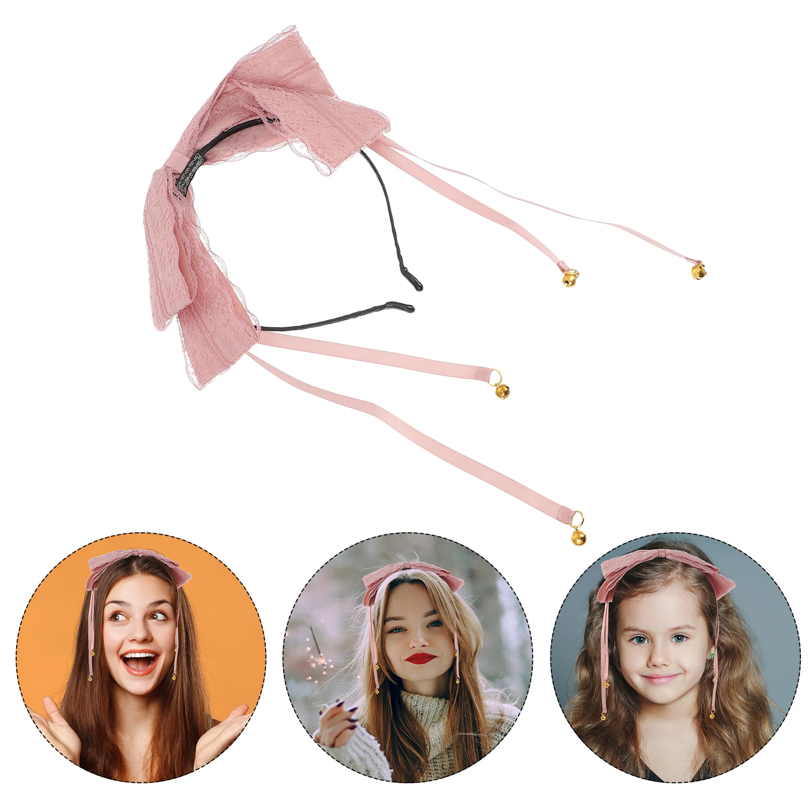 

Lolita Hair Accessories Wide Bow Hairb Girls Lace Headb Elegant Fashionable Lightweight Comfortable Quality Materials Beautiful
