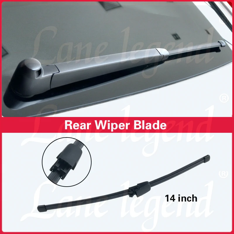 Auto Heckscheibenwischerblatt Für Seat Ibiza MK4 Fließheck 2012 - 2017 Facelift Windschutzscheibe Heckklappe Fenster 14"