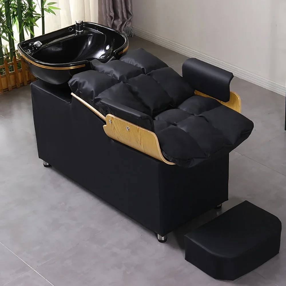 

Unique Portable Hair Shampoo Bed Trendy Trendy Ergonomic Lounge Shampoo Bed Comfortable Luxury Cadeira De Barbearia Furniture