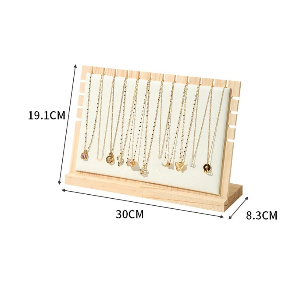 Nuovo espositore per gioielli in legno, staccabile, quadrato, per orecchini, scaffale verticale per gioielli