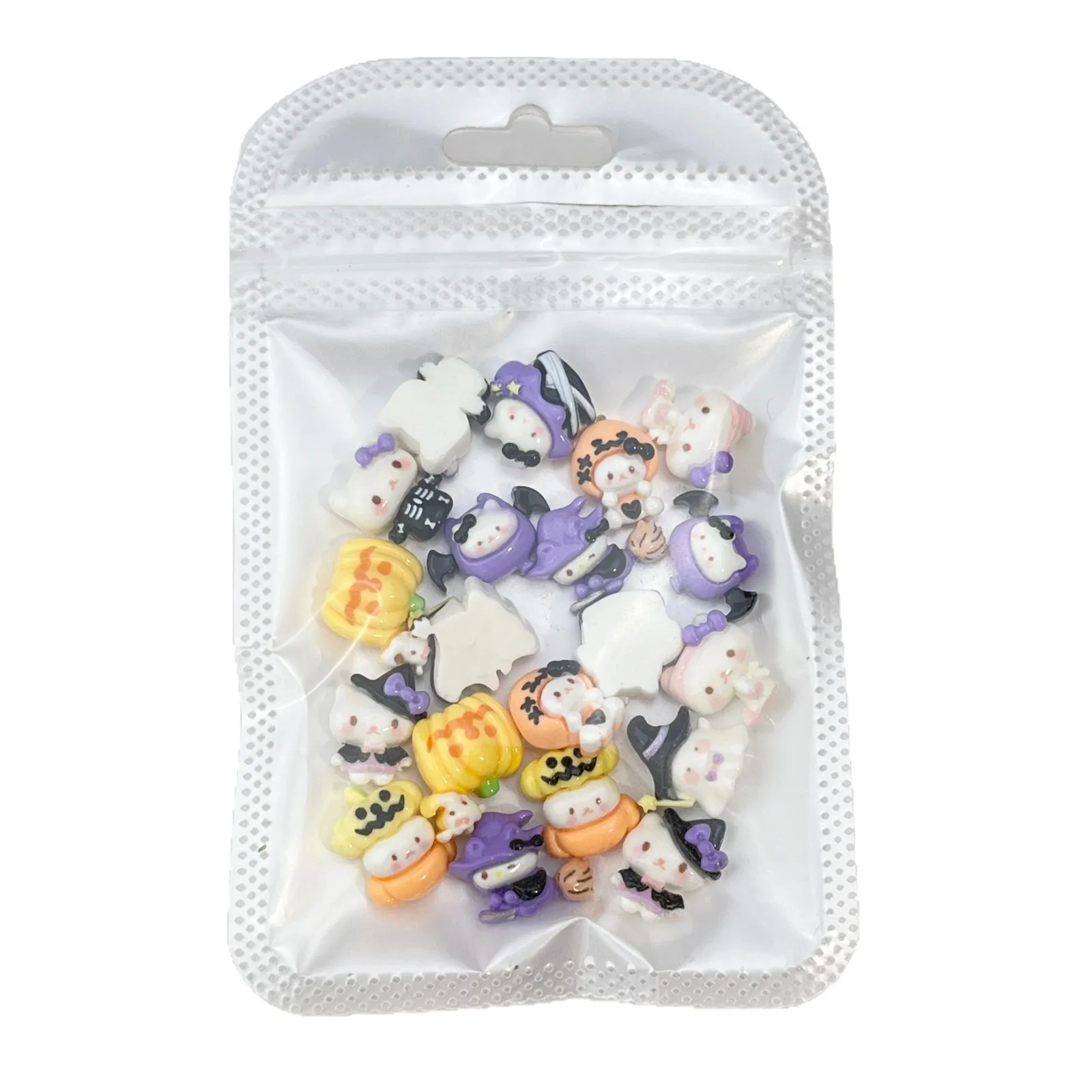 20 Stück neue Halloween-Nagel-Charms, niedliche 3D-Zauberer-, Kürbis- und Katzen-Harz-Charms, DIY-Press-On-Nägel, Nagelkunst-Deko-Accessoires – Detail 7