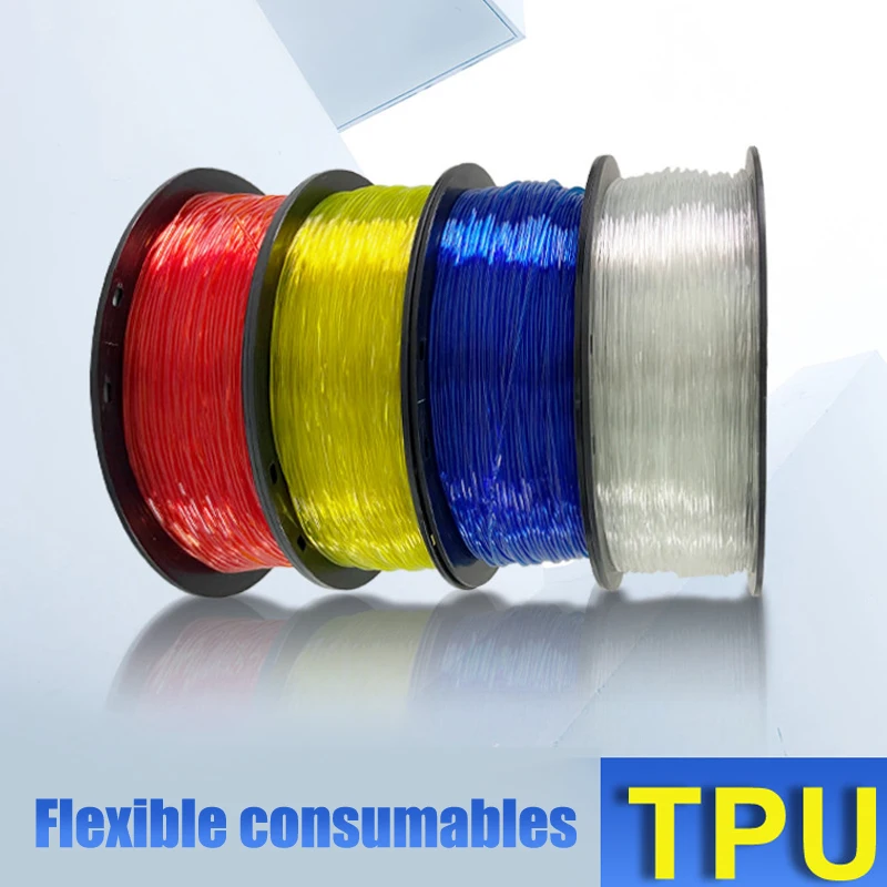 

TPU 3D Printer Filament 1.75mm 1KG DIY Plastic Printing Filament Rubber Material For 3D Printing