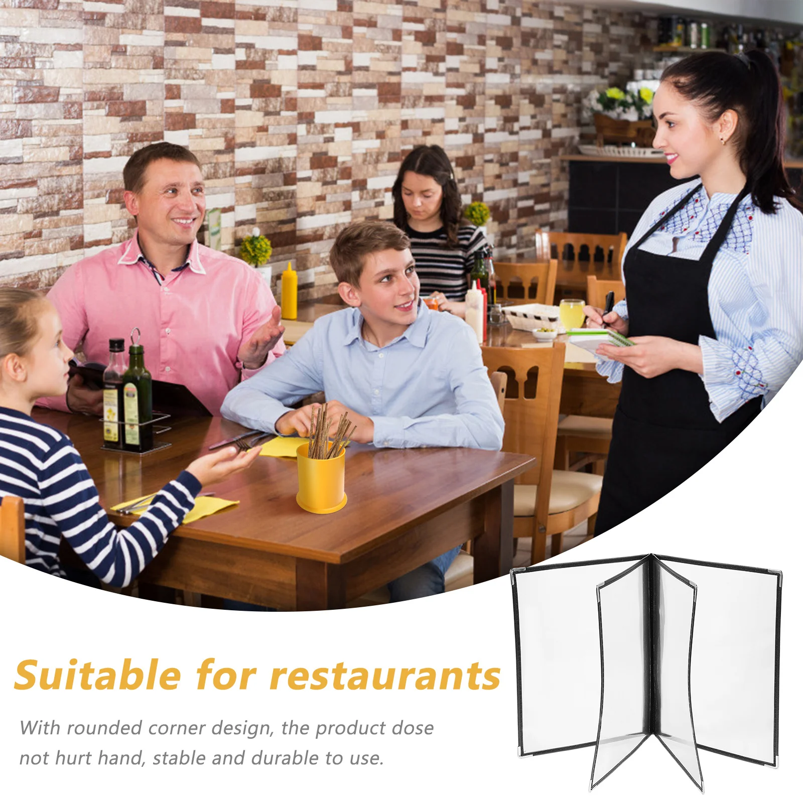 

1Pcs Transparent Menu Binder PVC Cover Durable Loose Leaf Folder Restaurant Kitchen Menu Protector Clear Binder Cover