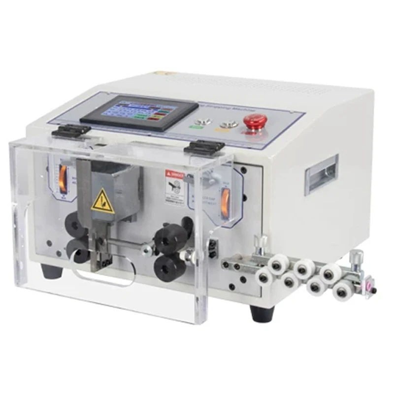 0.1–2.5m㎡ Computer-Controlled Automatic Adjustable Wire Stripping Machine for PVC/Glass Fiber Cables with Straightening and Feed