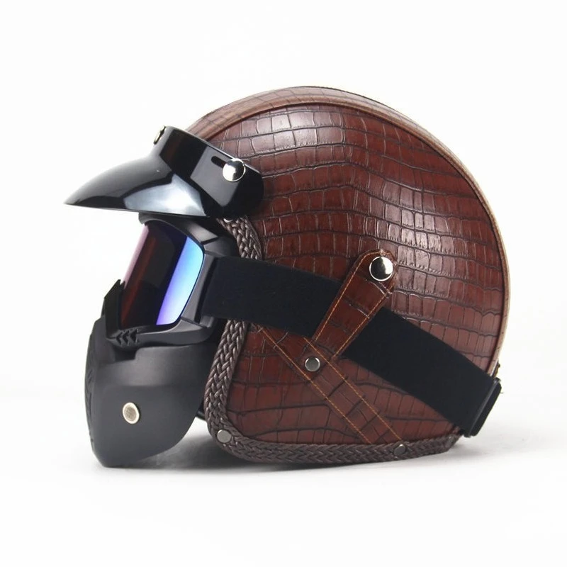 

Four Seasons Retro Helmet Personalized Helmet Electric Vehicle 3/4 Half Helmets Pedal Helmets