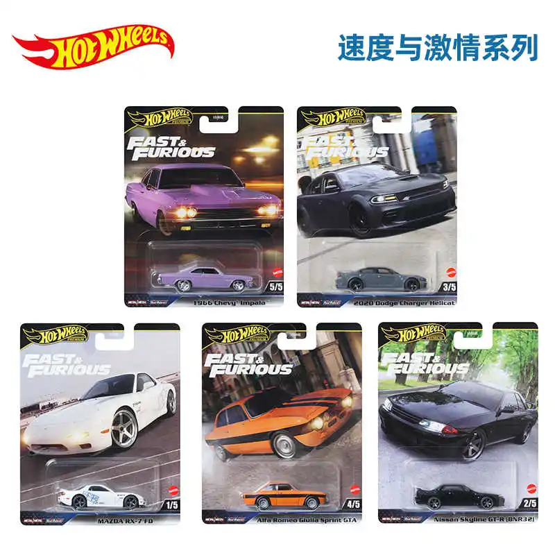 

Hot Wheels Fast and Furious Mercedes-Benz Porsche 911 Land Rover Defender Toyota 1:64 Diecast Vehicle Model Cars Toys Boys Gift