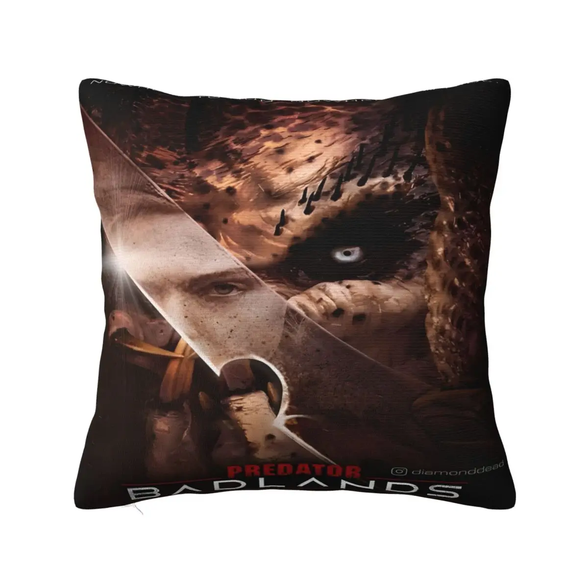 المفترس: أغطية وسائد الأراضي الوعرة غطاء وسادة بوليستر ناعم غطاء وسادة هدية غطاء منزلي مربع 18 بوصة مقاسات متعددة