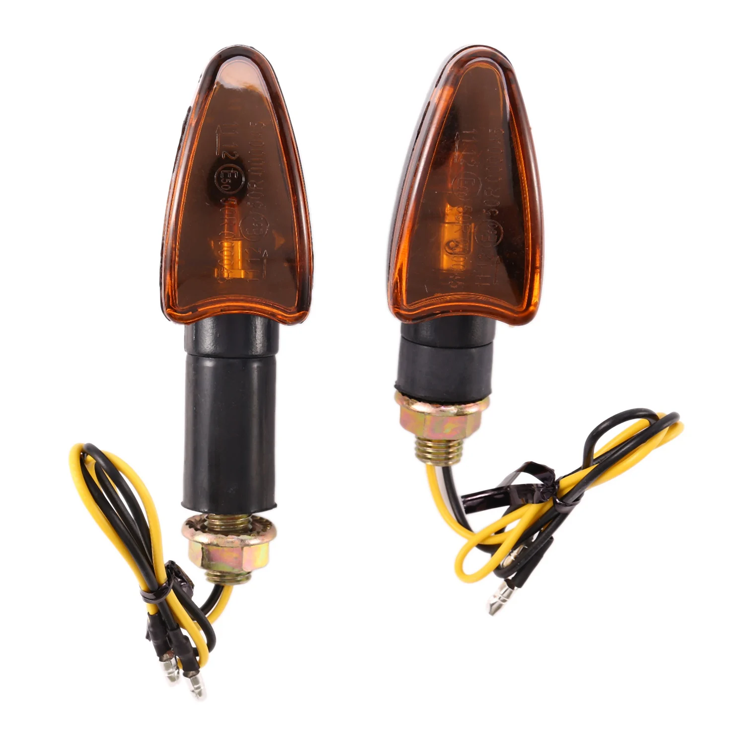 Universal motocicleta turn signal luz indicadora, luz intermitente, pisca de halogênio, flash bicicleta lâmpada para Honda Suzuki, 12V, dianteiro e traseiro